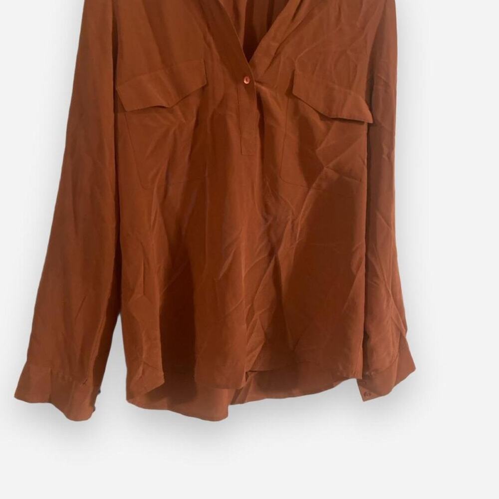 Eileen fisher 100 silk button down